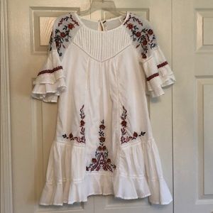 Free People Pablo Embroidered Victorian Dress S